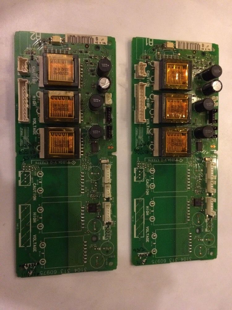 Pair (2) of Philips 50PF9631D/37 Ambilight Inverter Boards 3104